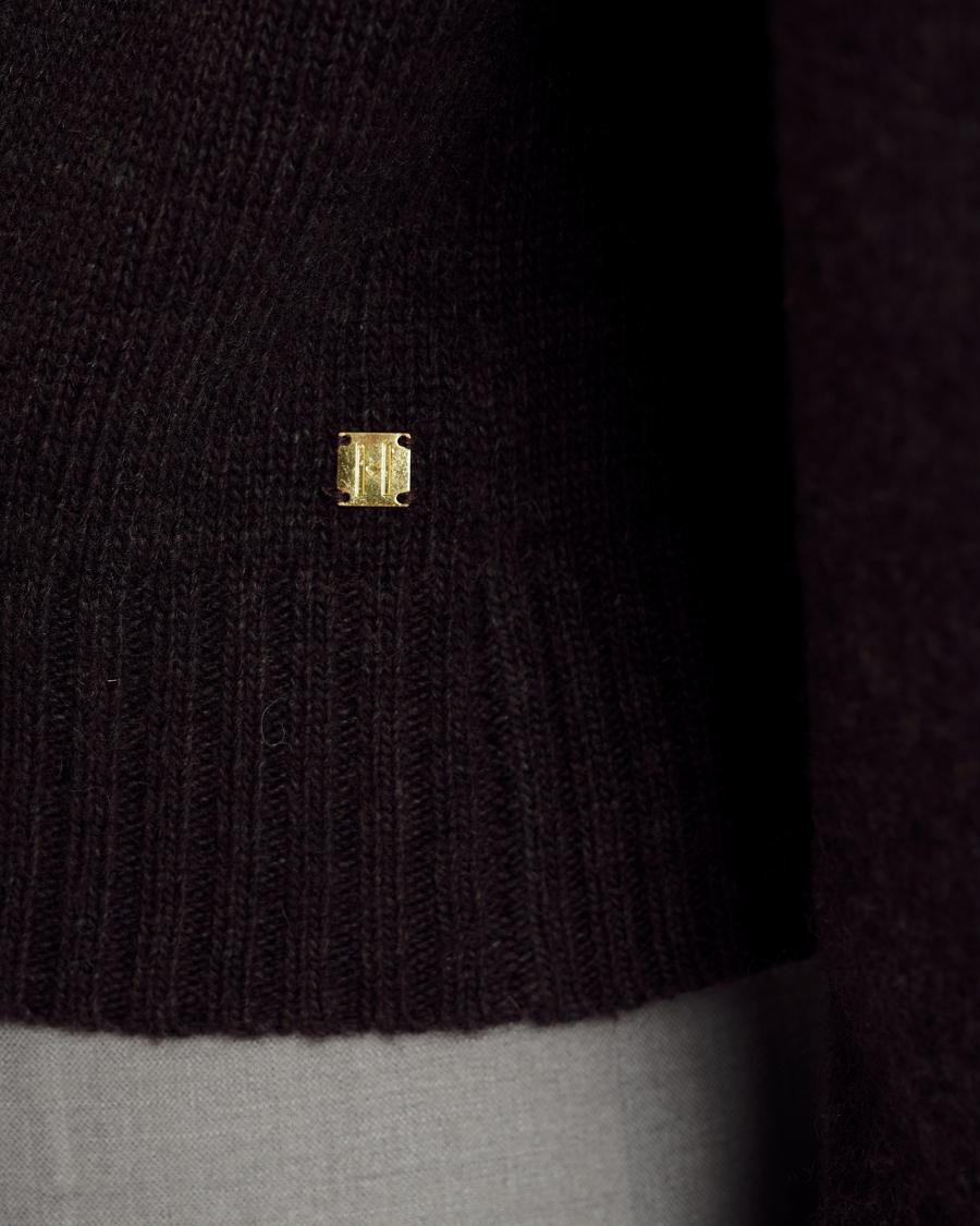 Knit Cardigan - Brown -Hype the Detail