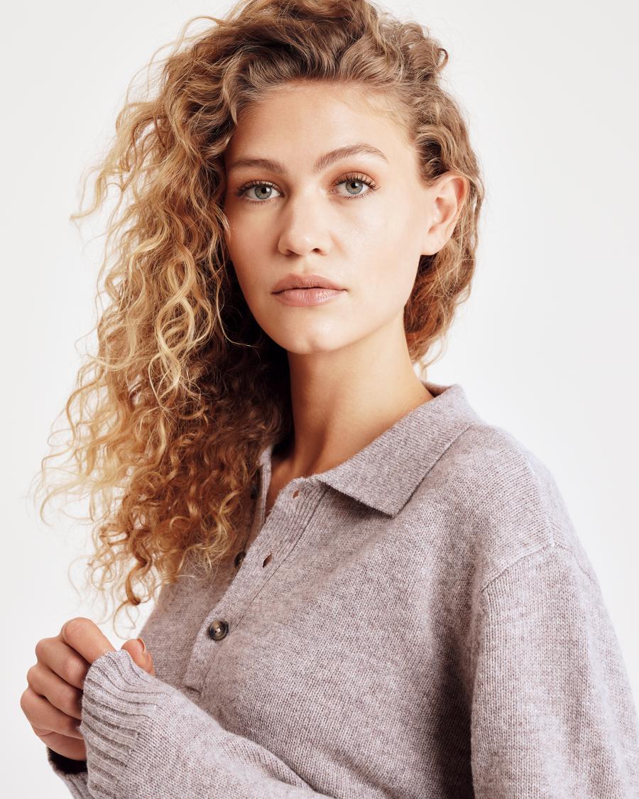 Knit Polo - Sand -Hype the Detail