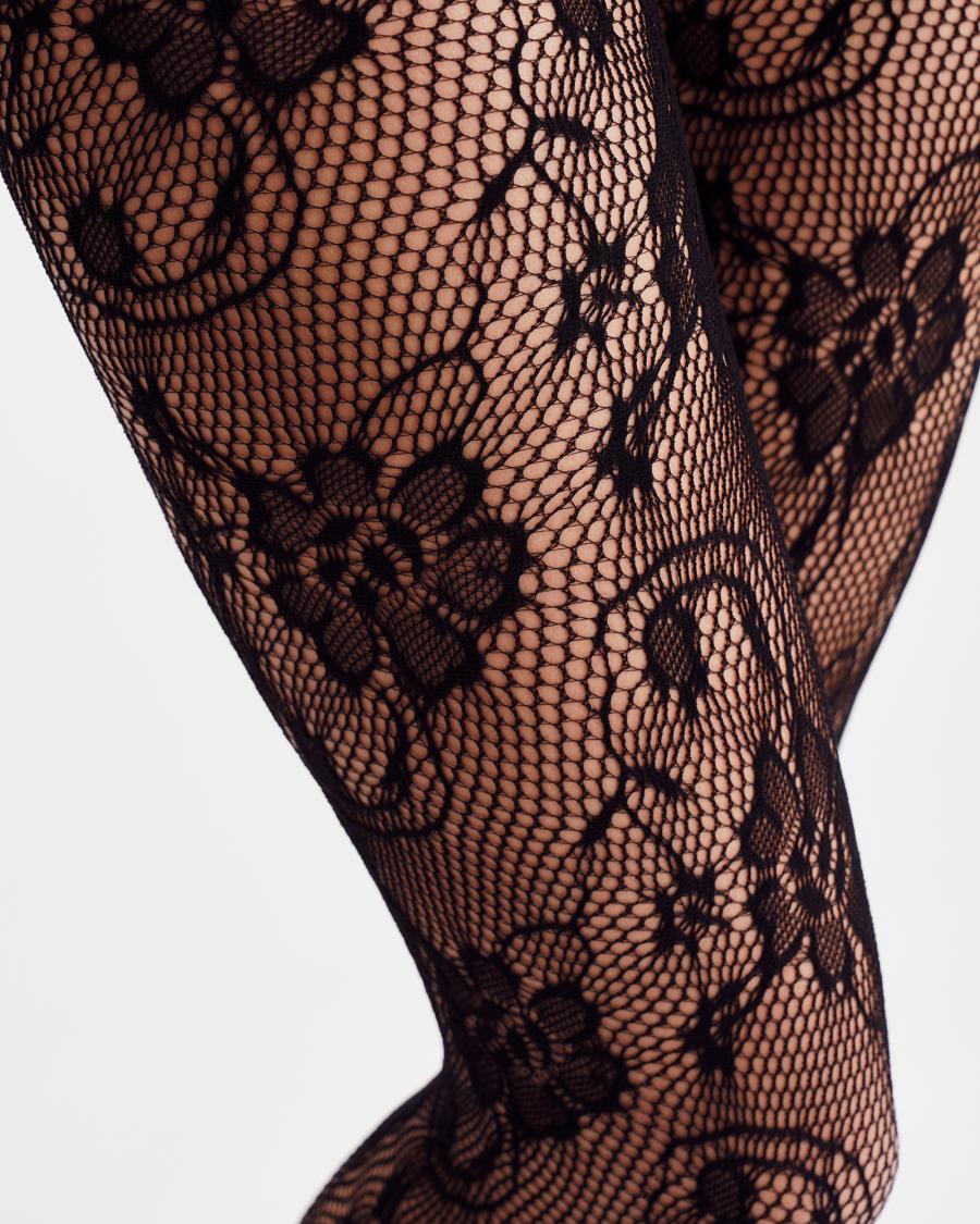 Lace Tight 40 Denier - Black -Hype the Detail