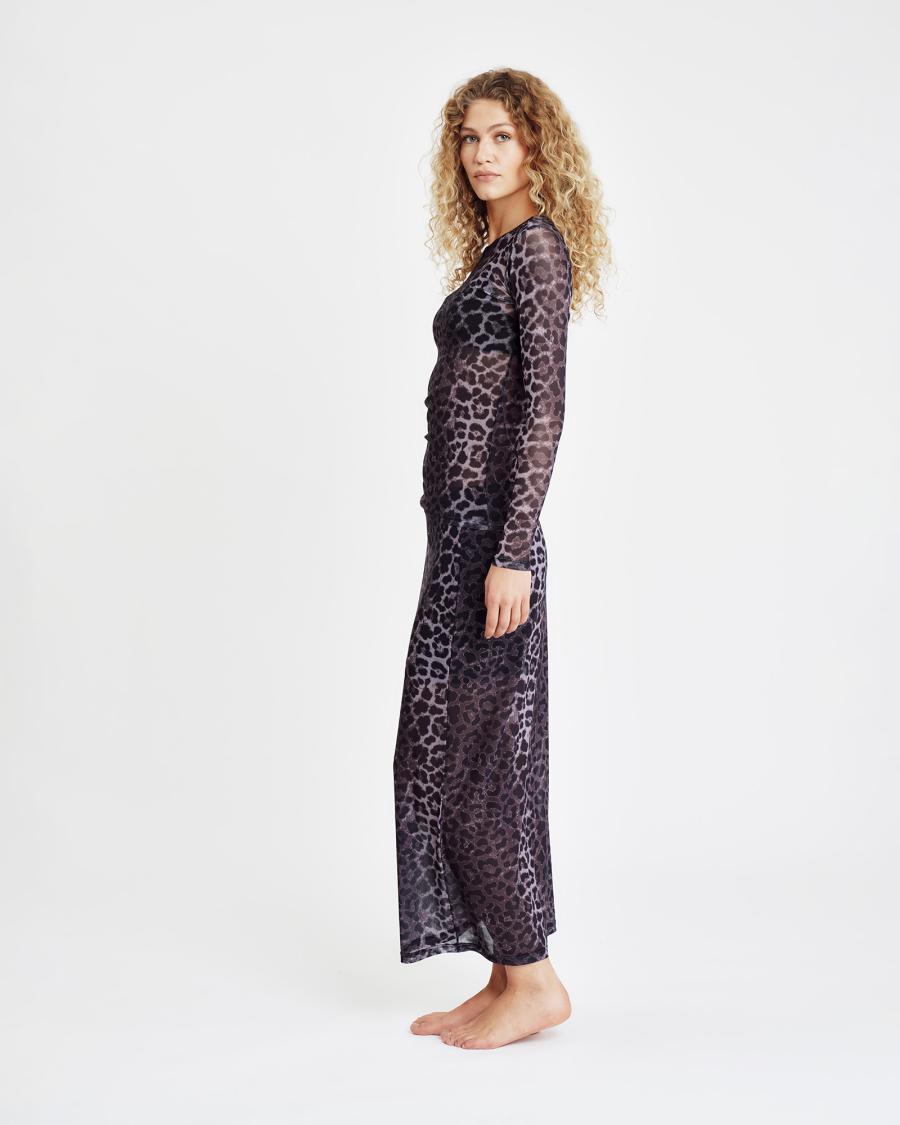 Leo Mesh Skirt - Leopard -Hype the Detail