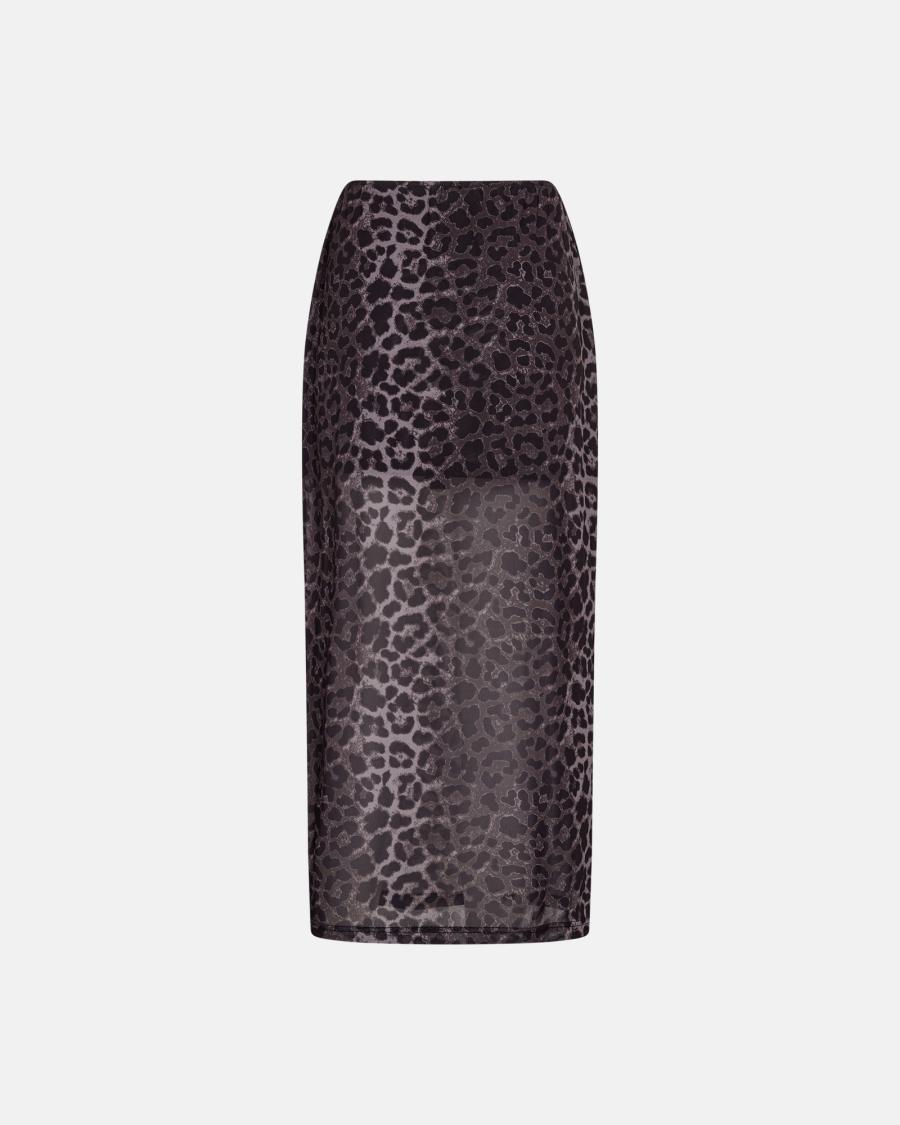 Leo Mesh Skirt - Leopard -Hype the Detail