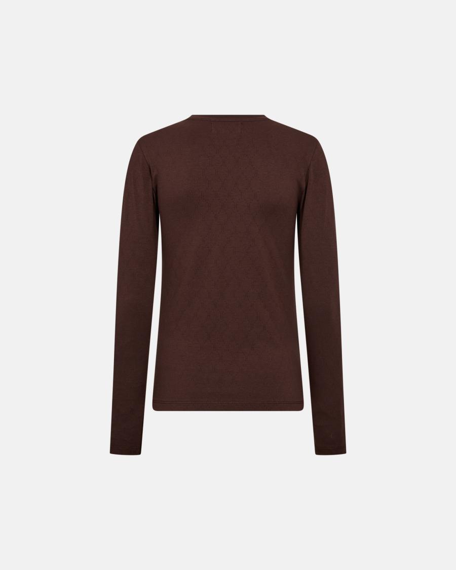 Logo Burn-out T-shirt - Brown -Hype the Detail