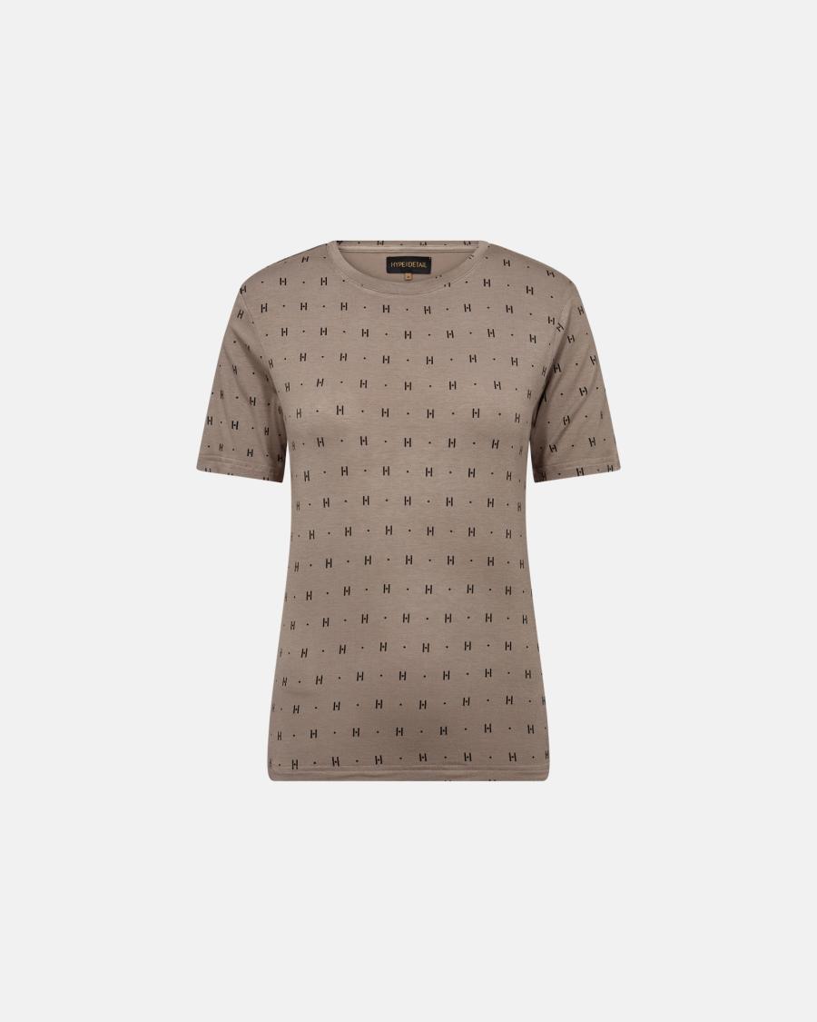 Cashmere-blend T-shirt - Sand -Hype the Detail