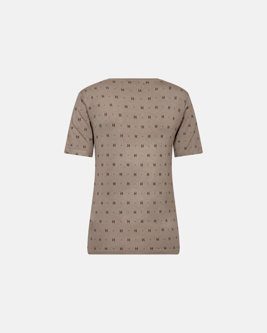Cashmere-blend T-shirt - Sand -Hype the Detail