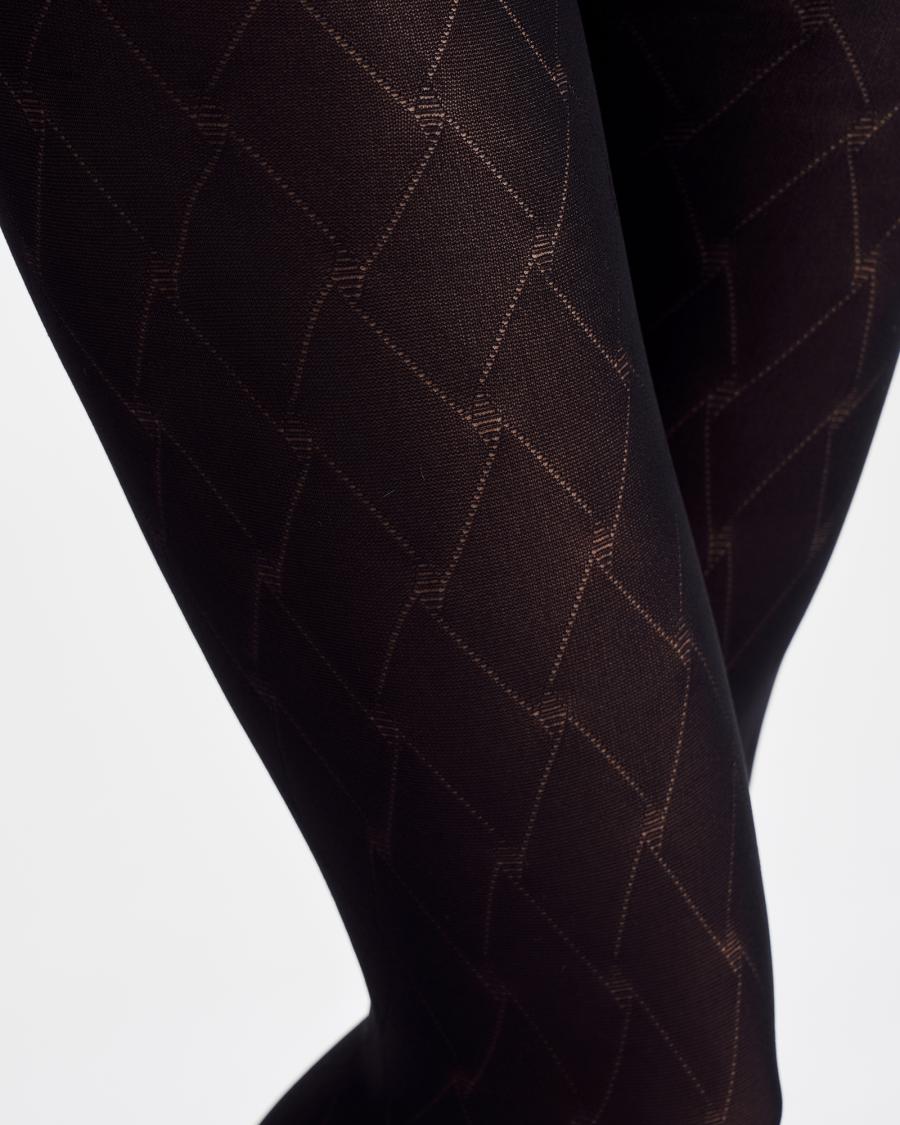 Logo Tight 60 Denier - Black -Hype the Detail