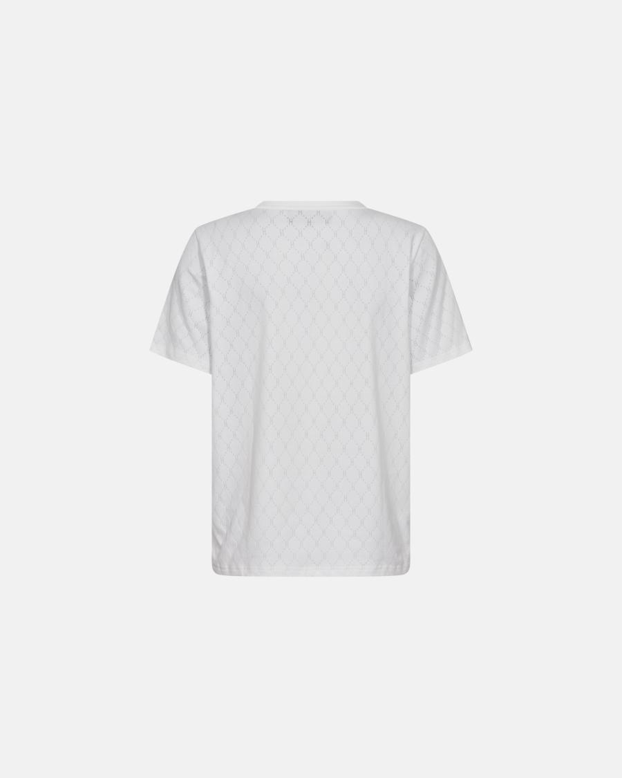 Logo Oversize Burn-out T-shirt - White -Hype the Detail