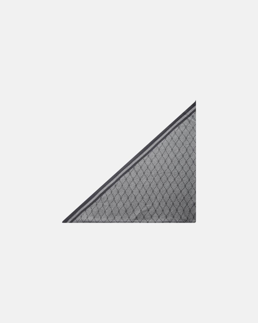 Logo Triangle Scarf - Grey -Hype the Detail