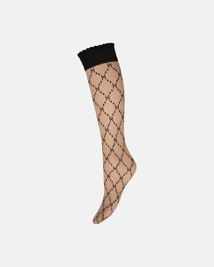 Logo Knee High - Black -Hype the Detail