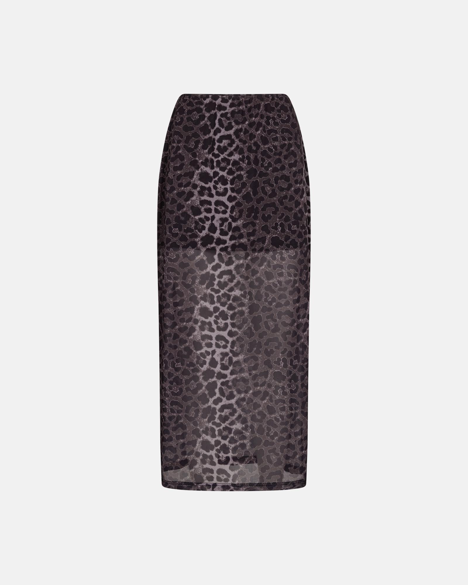 Leo Mesh Skirt - Leopard