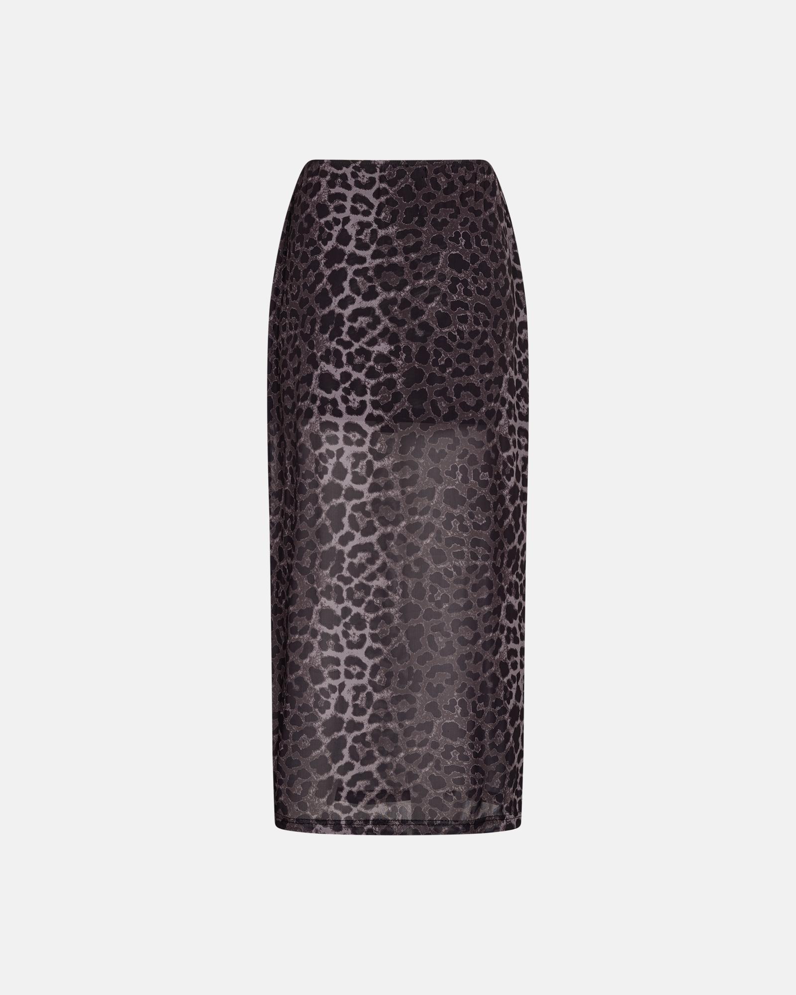 Leo Mesh Skirt - Leopard