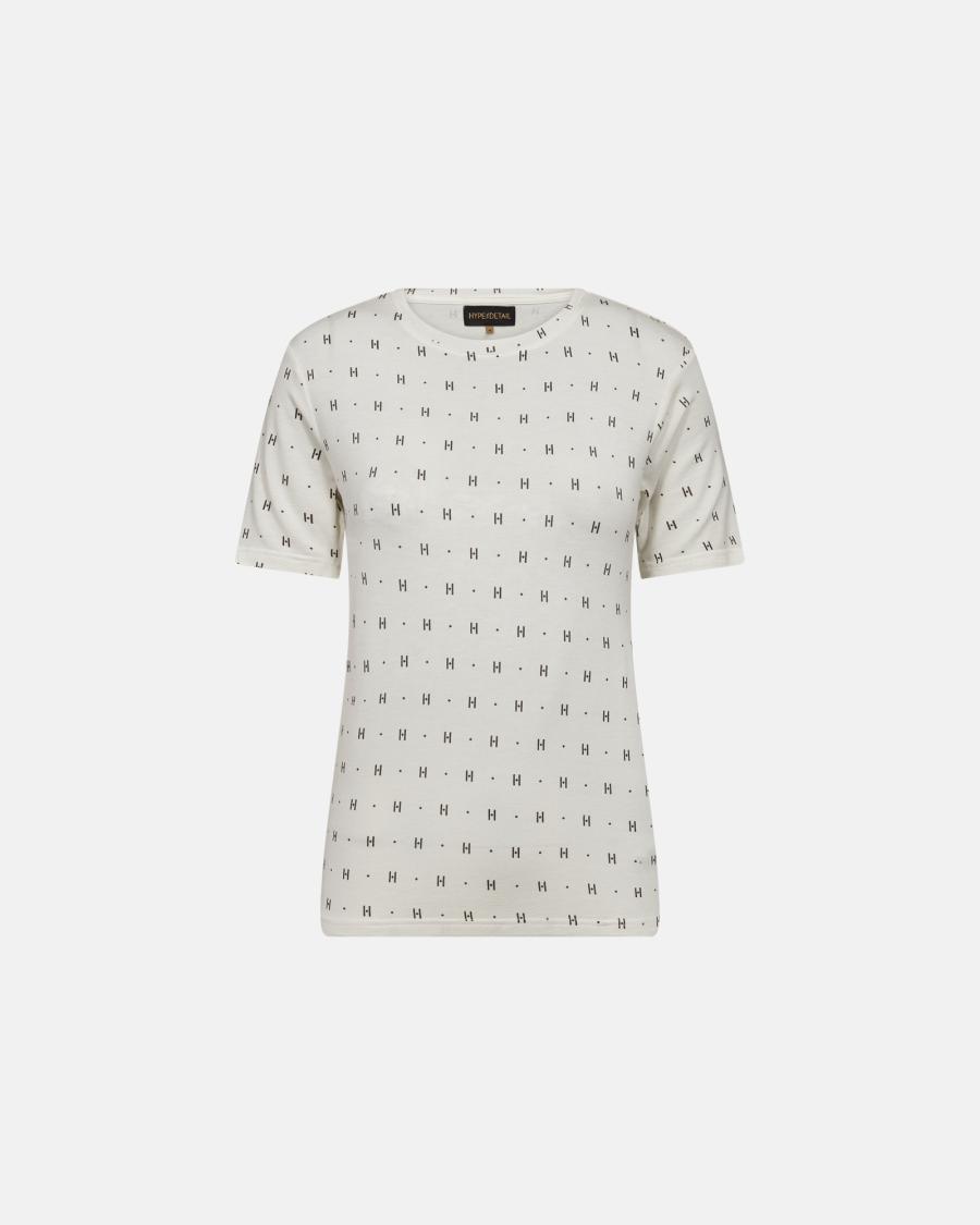 Cashmere-blend T-shirt - White -Hype the Detail