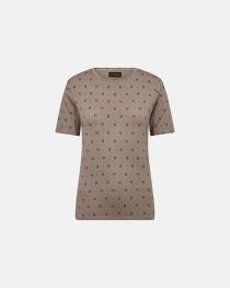 Cashmere-blend T-shirt - Sand -Hype the Detail
