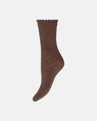 Logo Socks 60 Denier - Brown -Hype the Detail