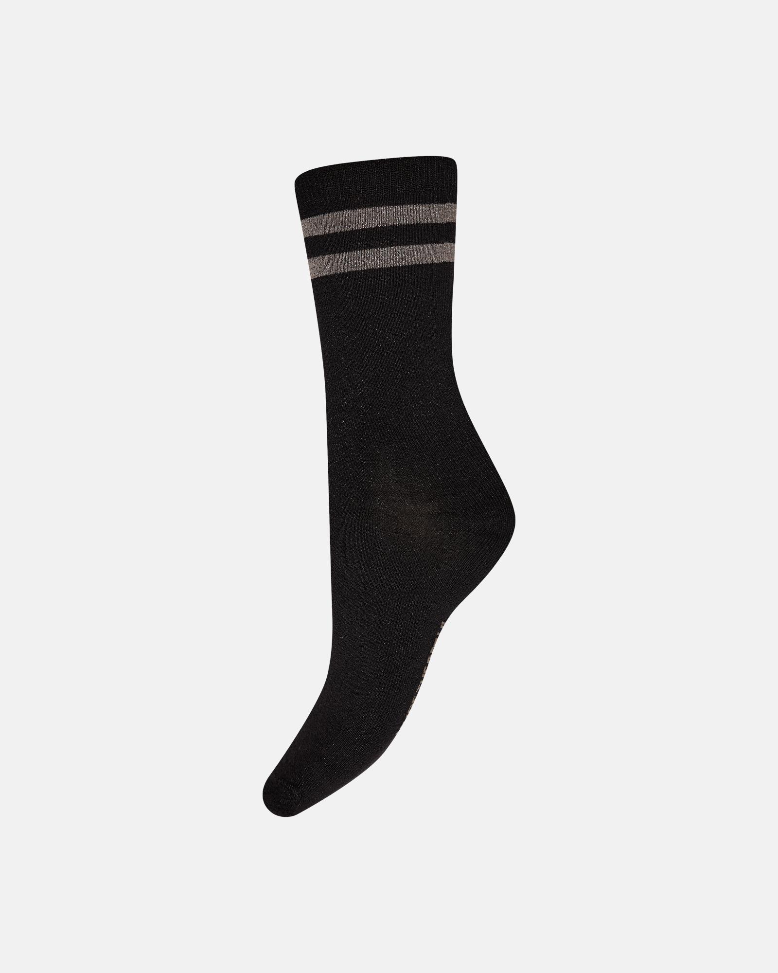 Glitter Socks 3-Pack - Black, Grey