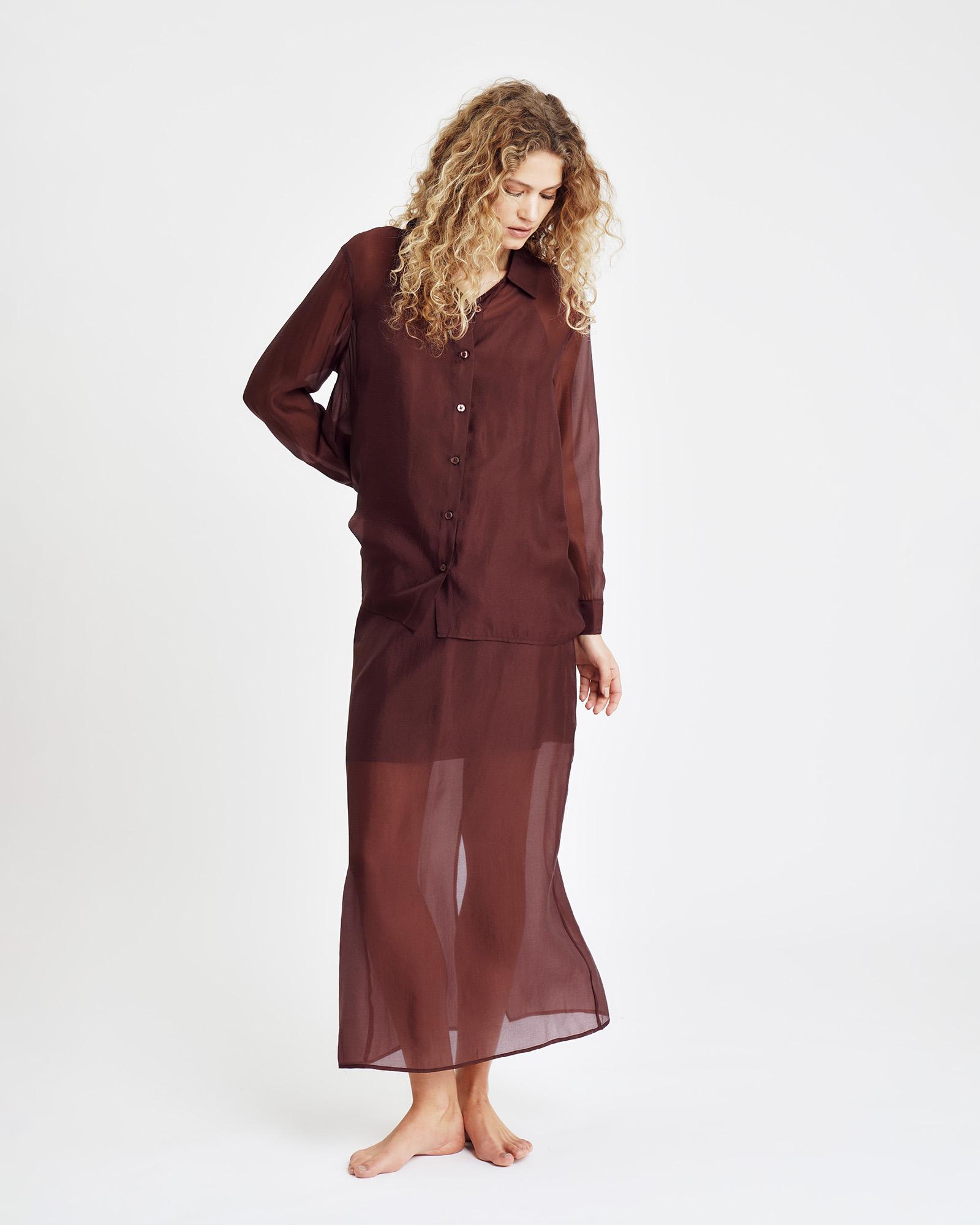 Organza shirt - Red