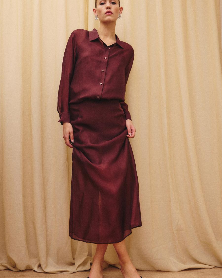 Organza shirt - Red