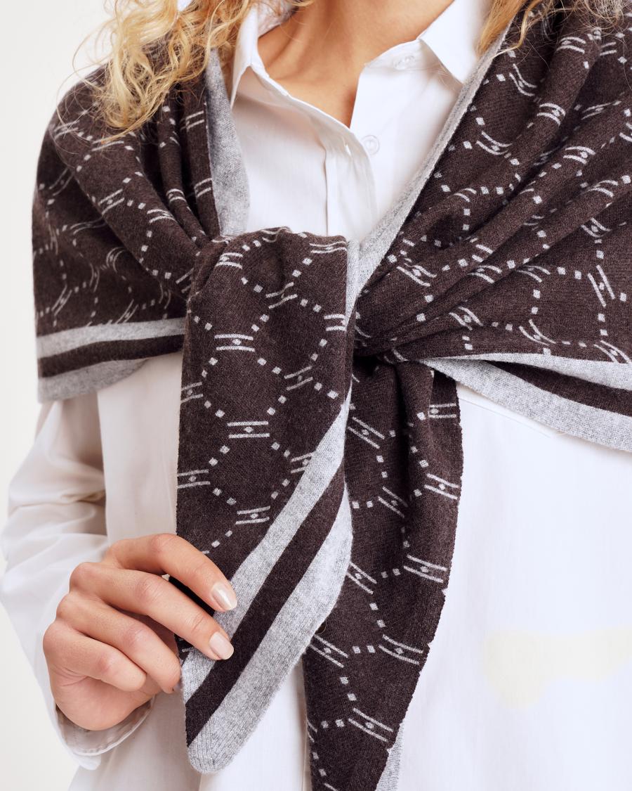 Logo Scarf - Brown