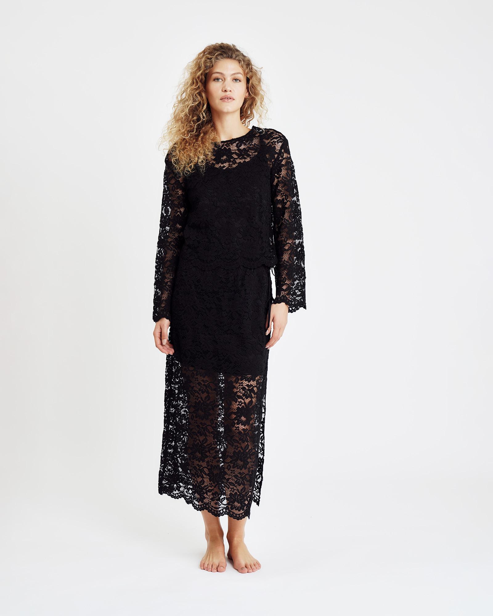 Lace Blouse - Black