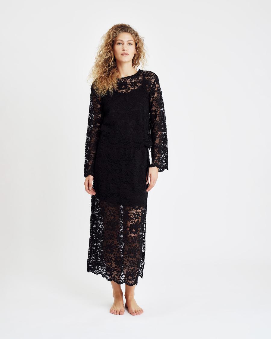Lace Blouse - Black