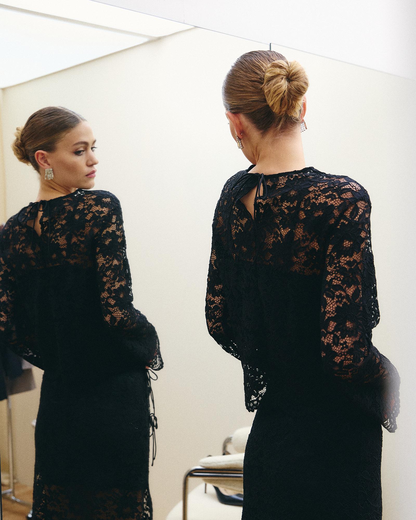 Lace Blouse - Black